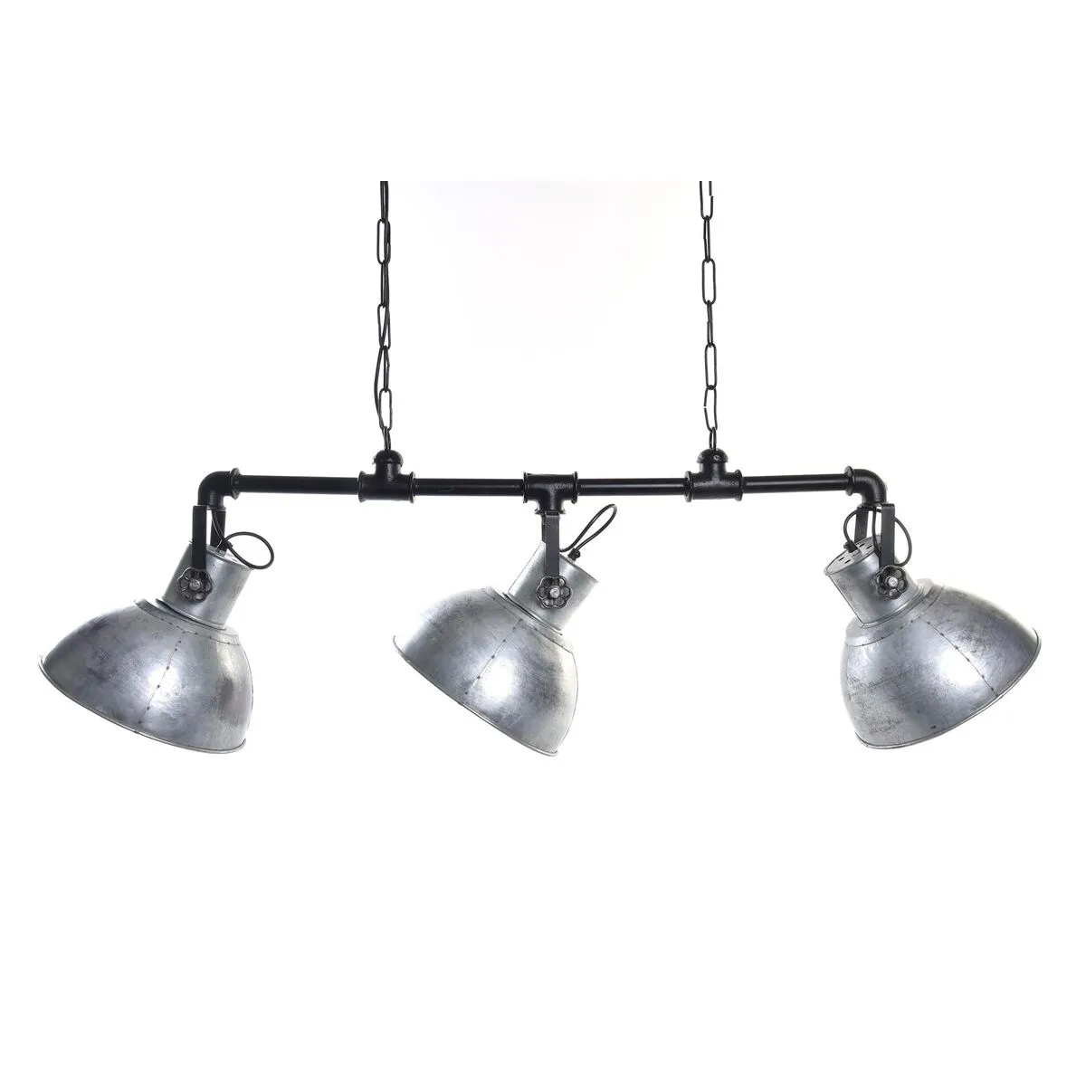 Lampadario DKD Home Decor 122 x 29 x 42 cm Argentato Nero Metallo 50 W