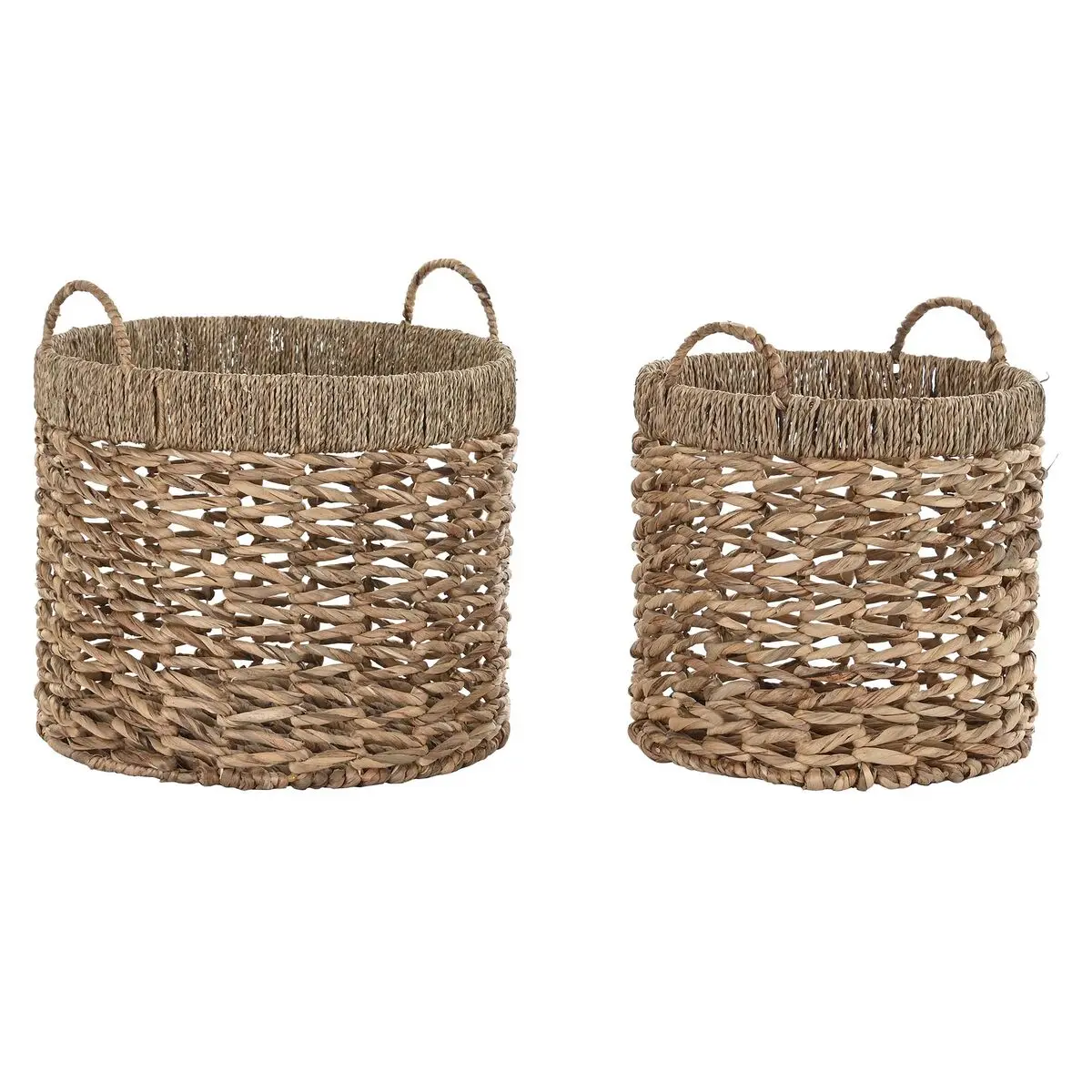 Set di Cestini DKD Home Decor Fibra (43 x 43 x 43 cm)