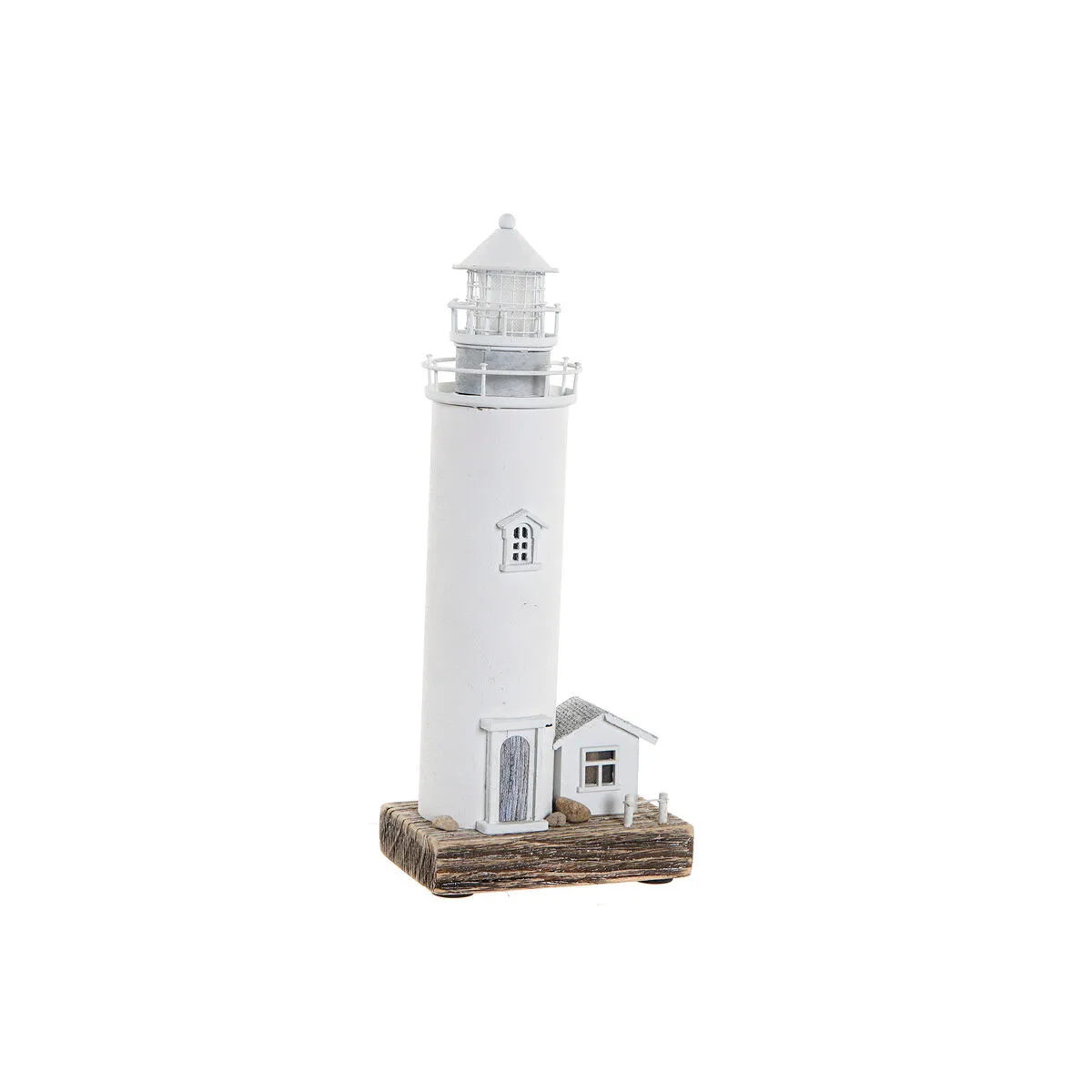 Statua Decorativa DKD Home Decor Bianco Faro Casa 30 x 13 x 8 cm