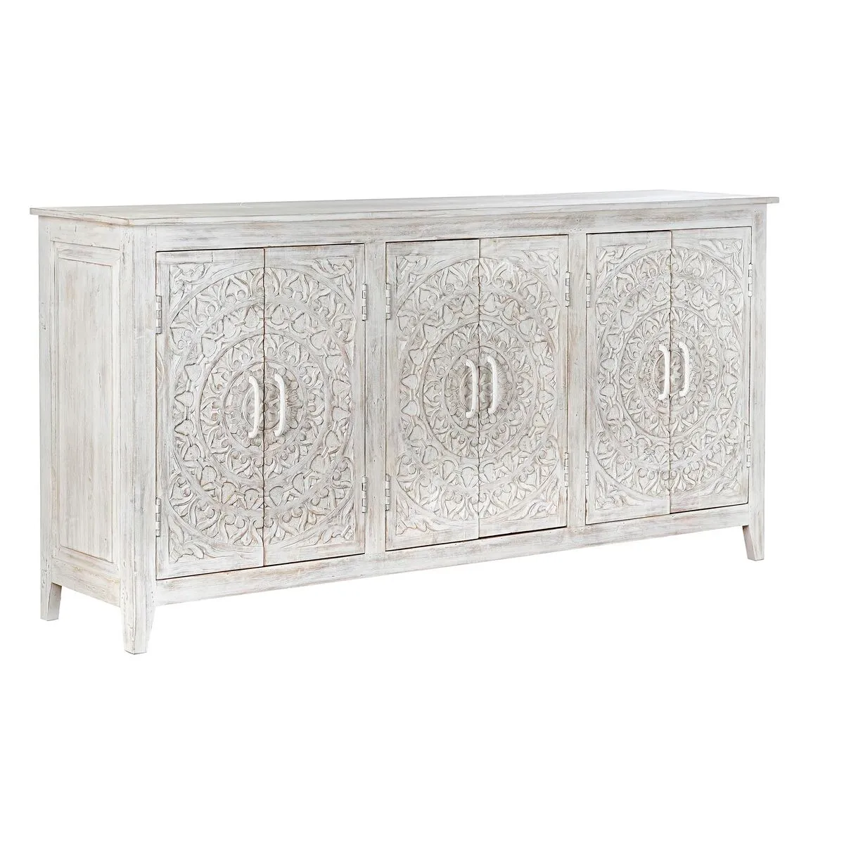 Credenza DKD Home Decor Bianco Legno di mango (175 x 40 x 87 cm)