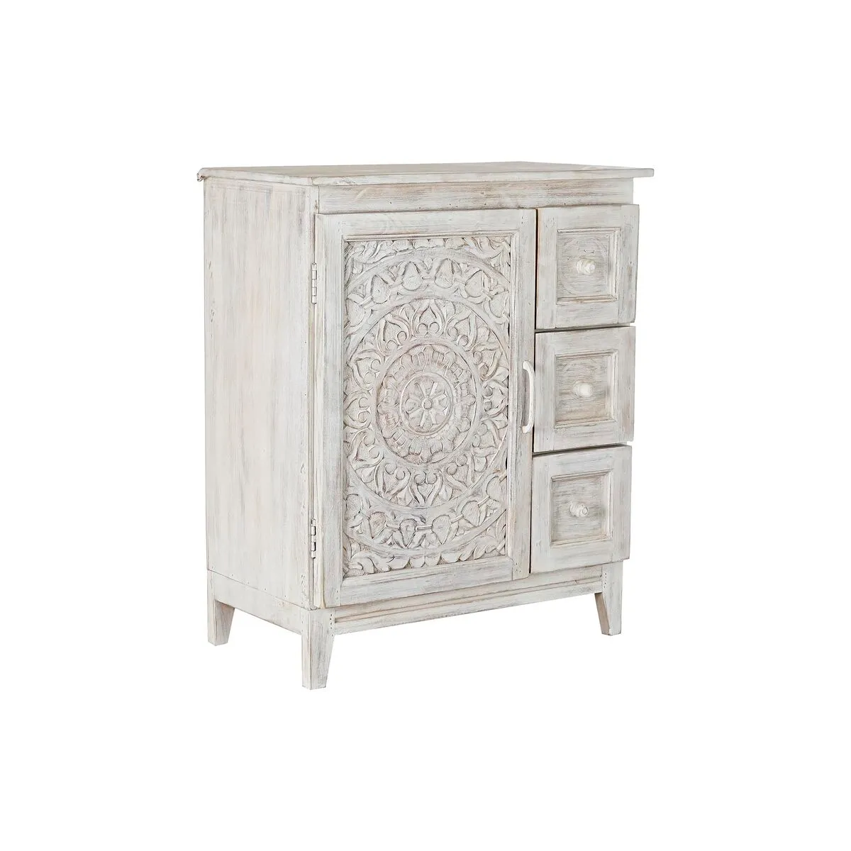 Credenza DKD Home Decor Metallo Legno di mango Bianco Multicolore 30 x 40 cm 72 x 40 x 87 cm