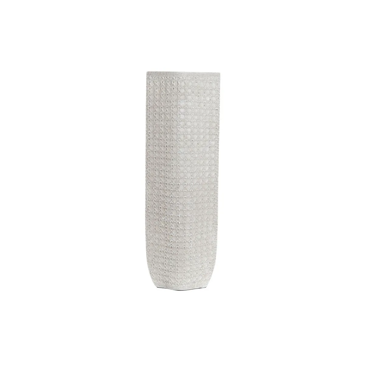 Vaso DKD Home Decor 20 x 12 x 58 cm Bianco Resina Moderno