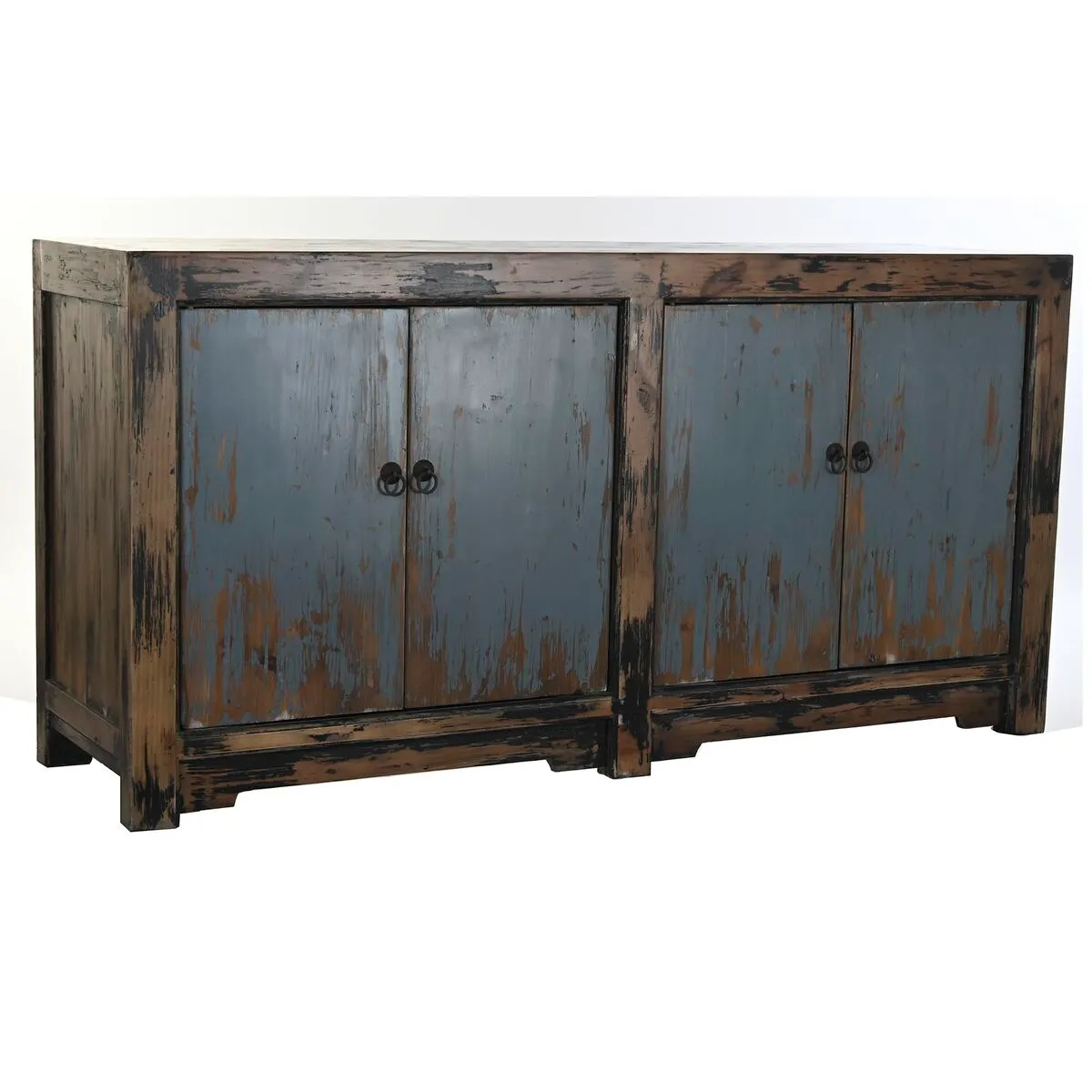 Credenza DKD Home Decor Nero Azzurro Legno Marrone (170 x 48 x 85 cm)