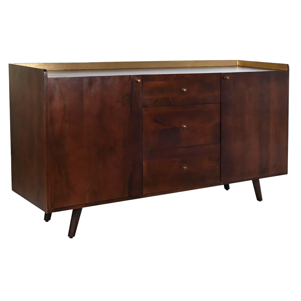 Credenza DKD Home Decor Multicolore Dorato Marrone scuro Legno Metallo 150 x 43 x 80 cm