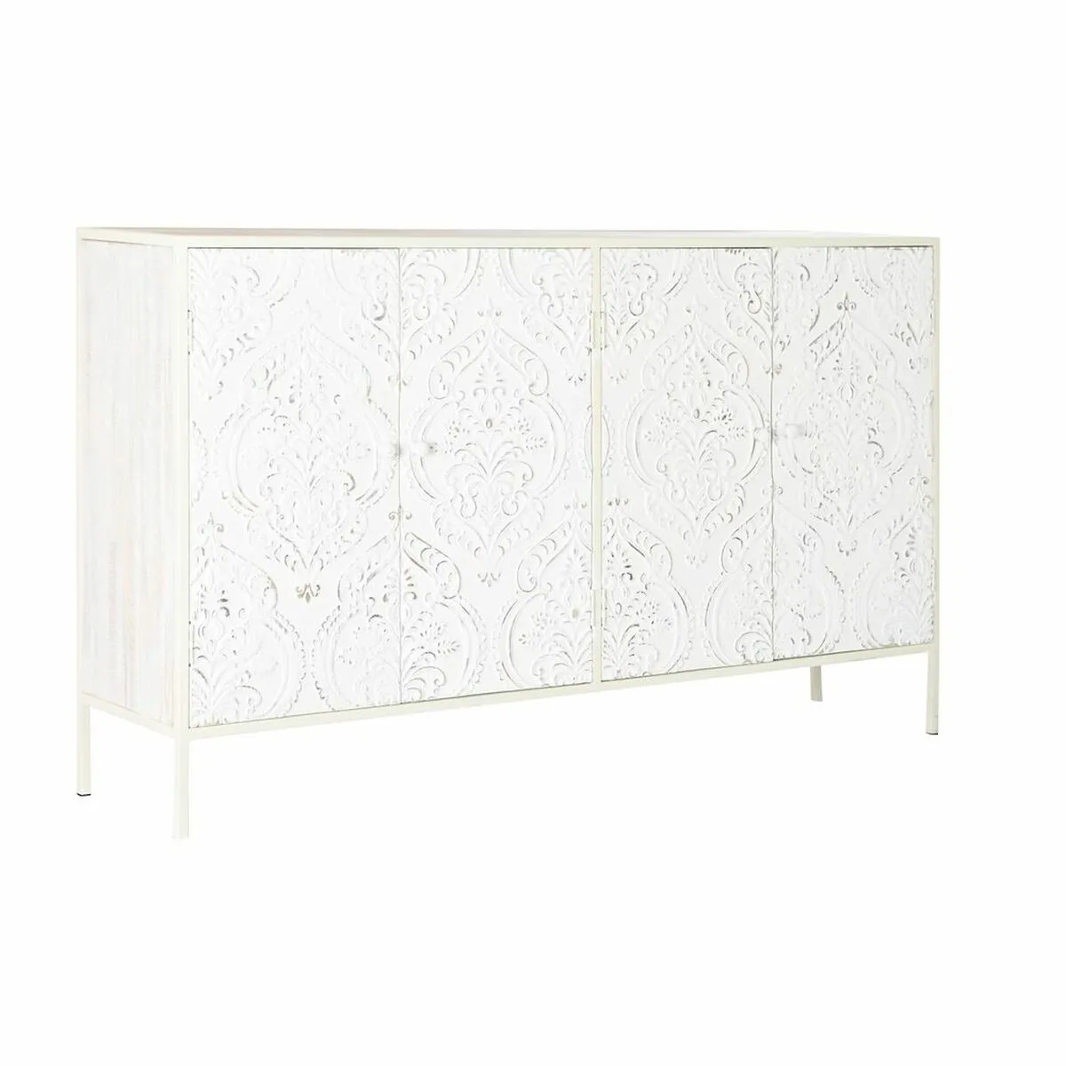 Credenza DKD Home Decor Bianco Abete Legno MDF 156 x 35 x 93 cm