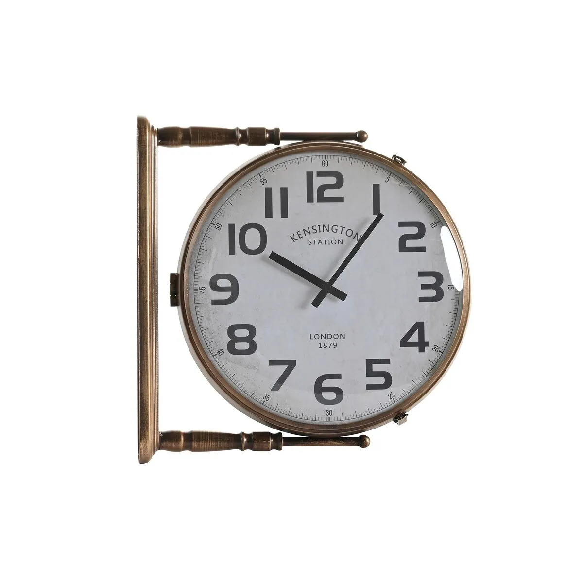 Orologio da Parete DKD Home Decor Cristallo Dorato Bianco Ferro (36 x 9 x 38 cm)