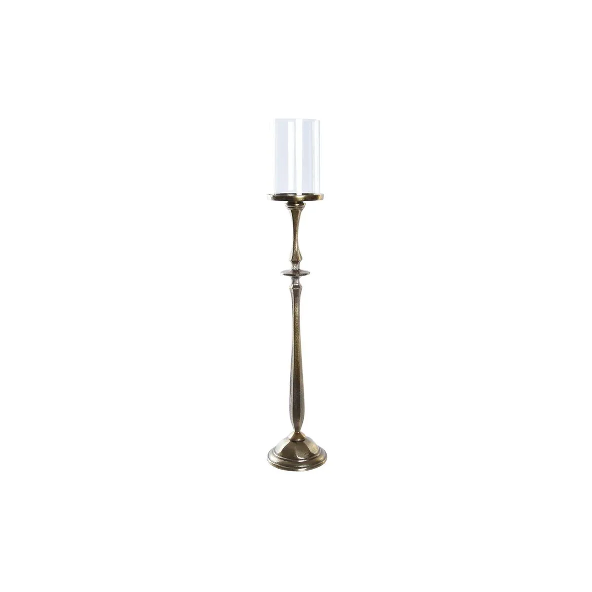 Candelabro DKD Home Decor Cristallo Dorato Alluminio (13 x 13 x 71 cm)