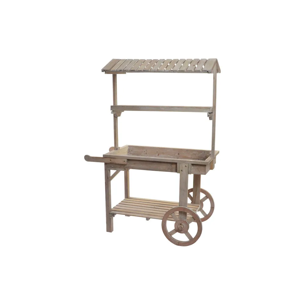 Carrello da Giardino DKD Home Decor Marrone Chiaro 95 x 44 x 130 cm