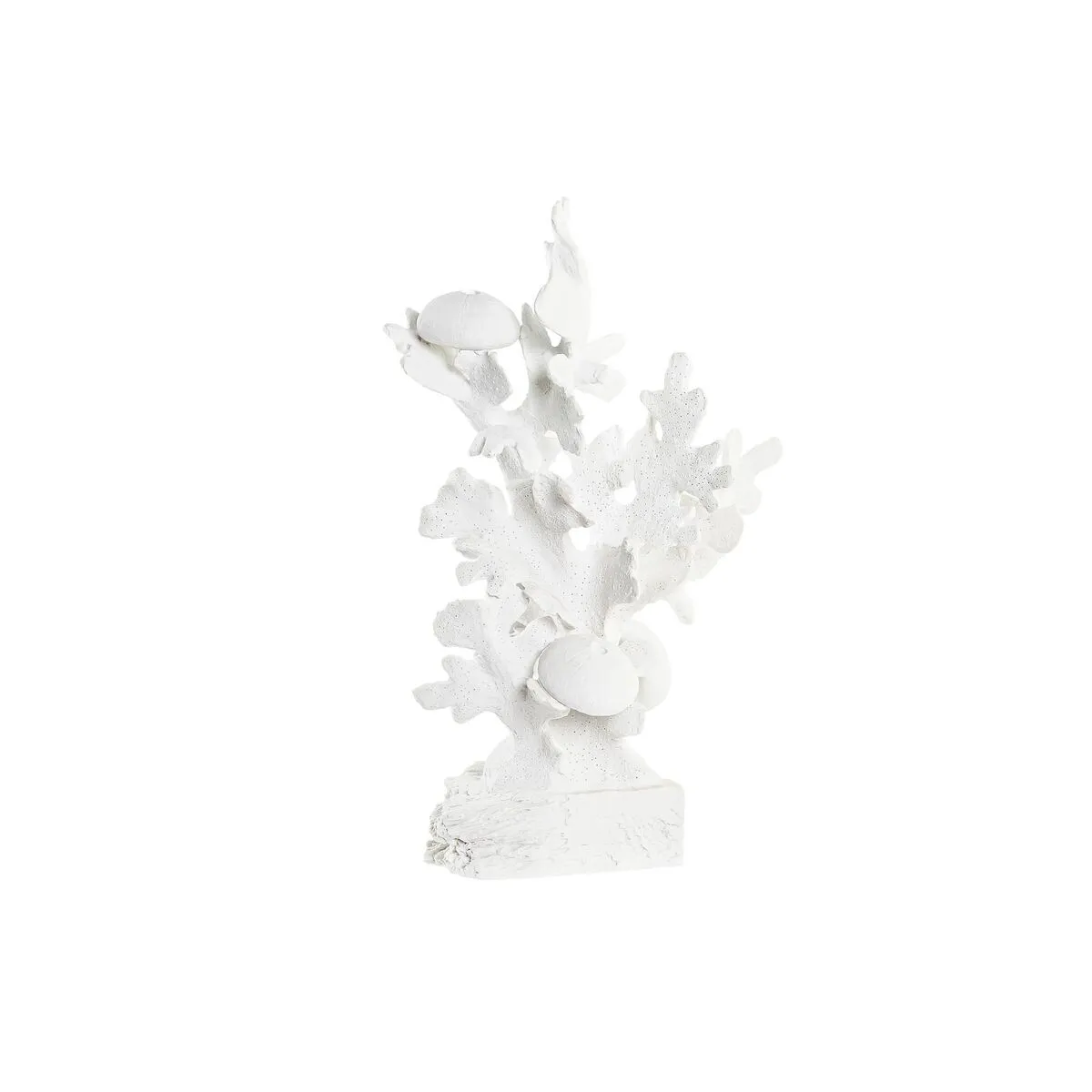 Statua Decorativa DKD Home Decor Bianco Corallo Mediterraneo 28,5 x 16,5 x 42,4 cm