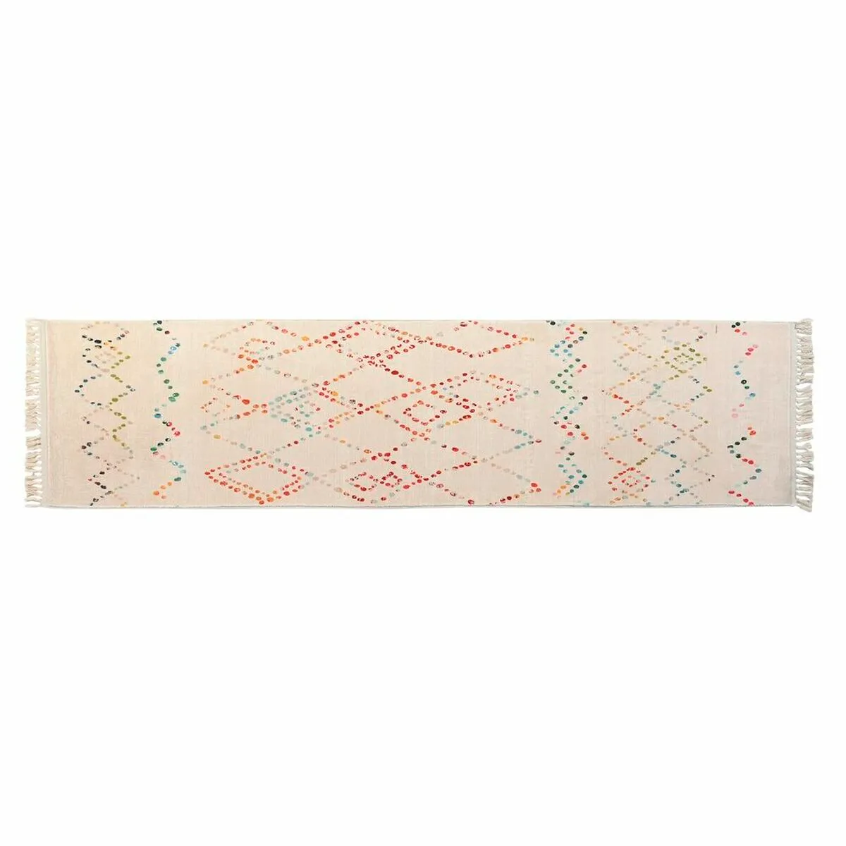 Tappeto DKD Home Decor 60 x 240 x 0,7 cm Poliestere Multicolore Rombos