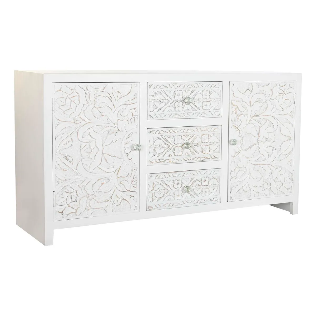 Credenza DKD Home Decor Bianco Legno di mango 142 x 41 x 77 cm