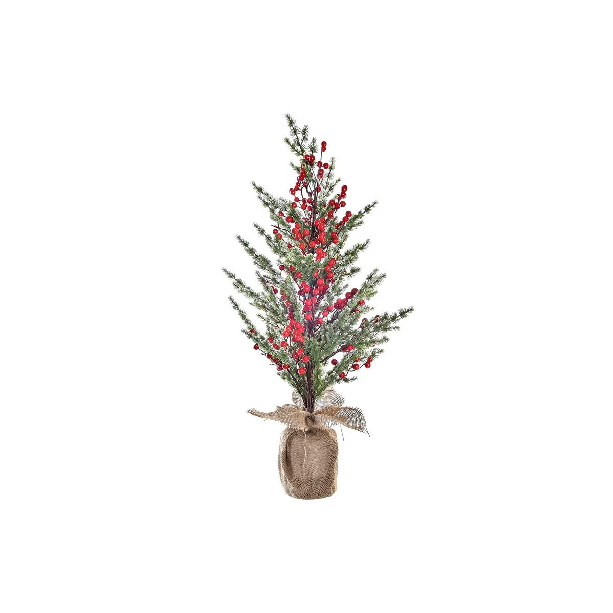 Albero di Natale DKD Home Decor Rosso Verde Naturale PVC 40 x 40 x 90 cm