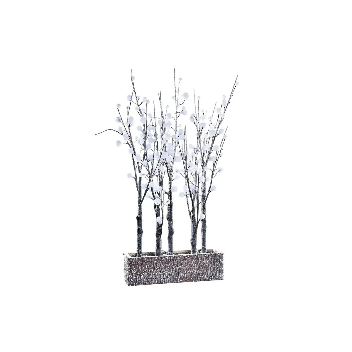 Albero di Natale DKD Home Decor Bianco Marrone PVC 33 x 10 x 70 cm (3 Unità)