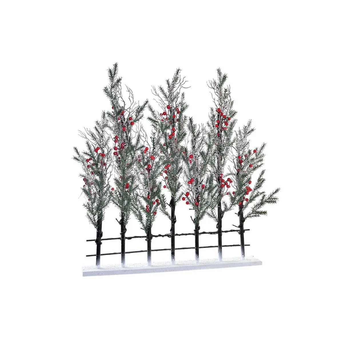 Albero di Natale DKD Home Decor Bianco Rosso Verde PVC 76 x 12 x 80 cm (3 Unità)