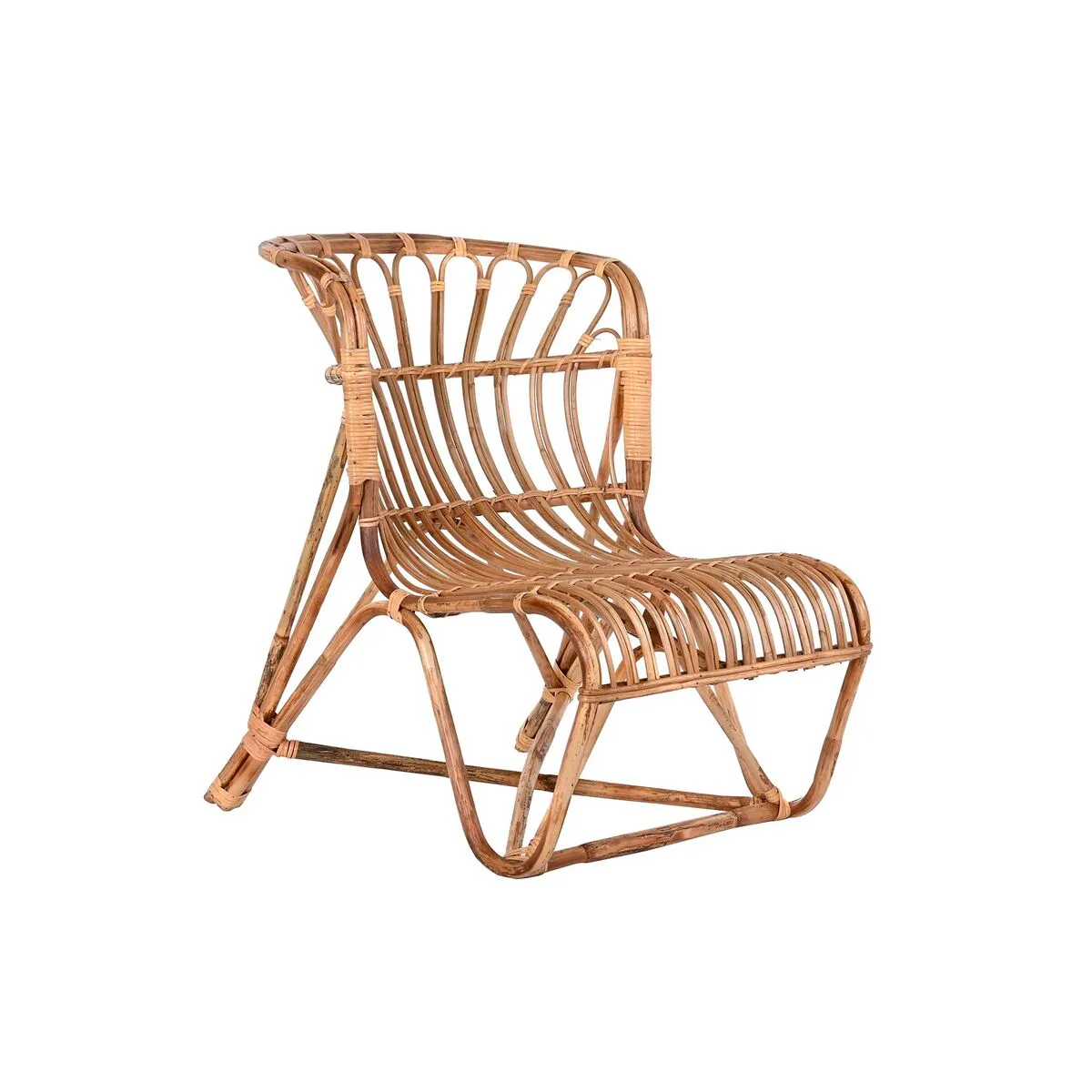 Sedia da giardino DKD Home Decor Naturale Rattan 58 x 70 x 77 cm