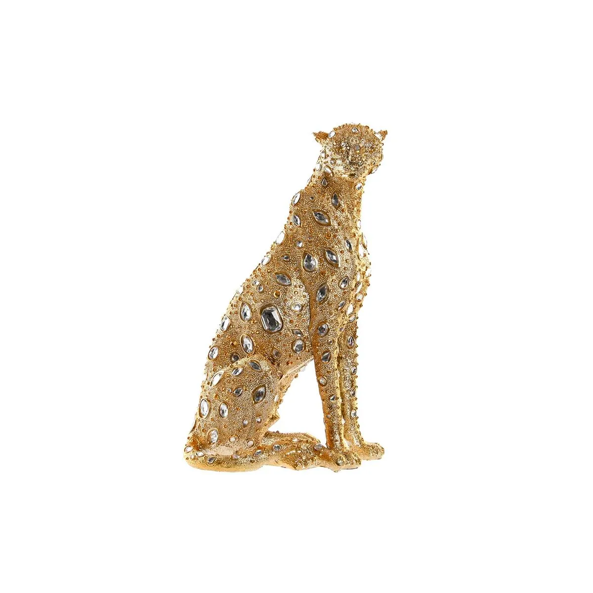 Statua Decorativa DKD Home Decor Leopardo Resina Moderno (23,5 x 15 x 37 cm)