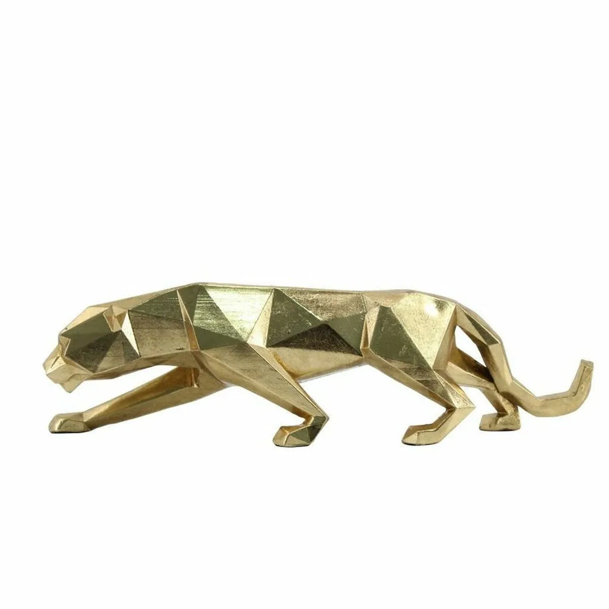 Statua Decorativa DKD Home Decor Dorato Leopardo 35,5 x 8 x 10 cm