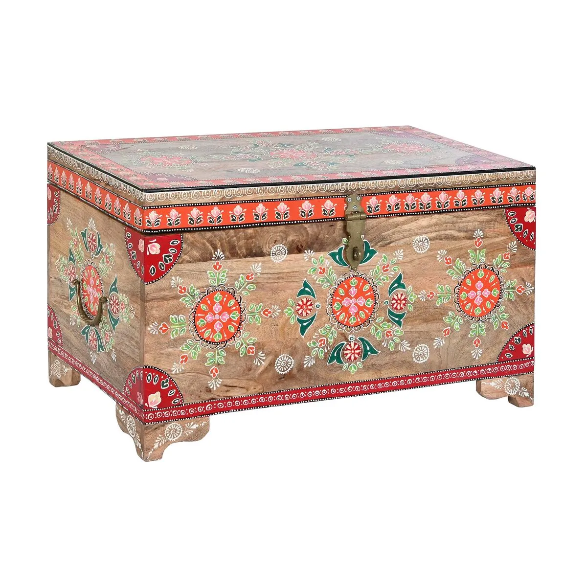 Baule DKD Home Decor Multicolore Legno di mango Legno MDF 78 x 43 x 45 cm