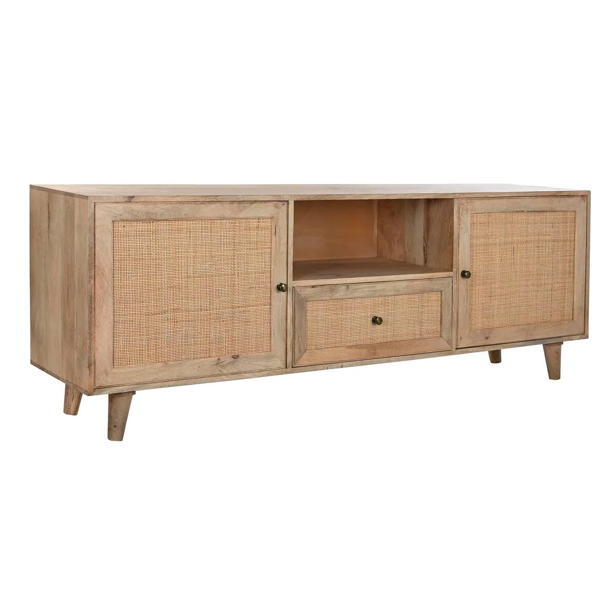 Mobile TV DKD Home Decor Naturale Marrone Legno di mango 180 x 40 x 60 cm