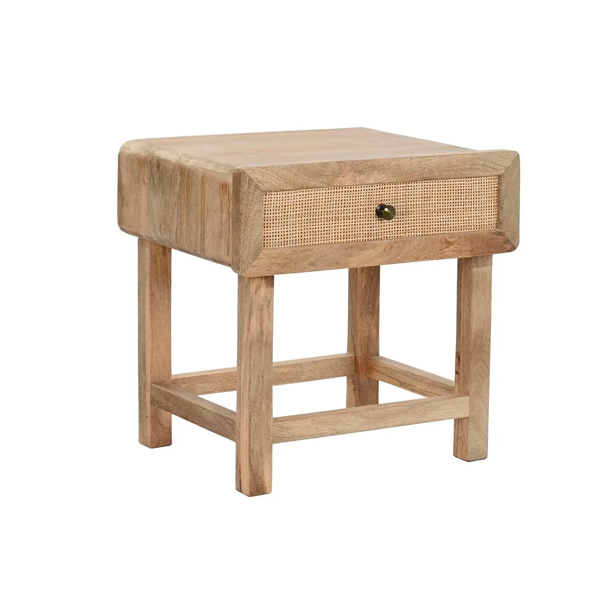 Comodino DKD Home Decor Marrone Naturale Legno di mango 50 x 40 x 50 cm