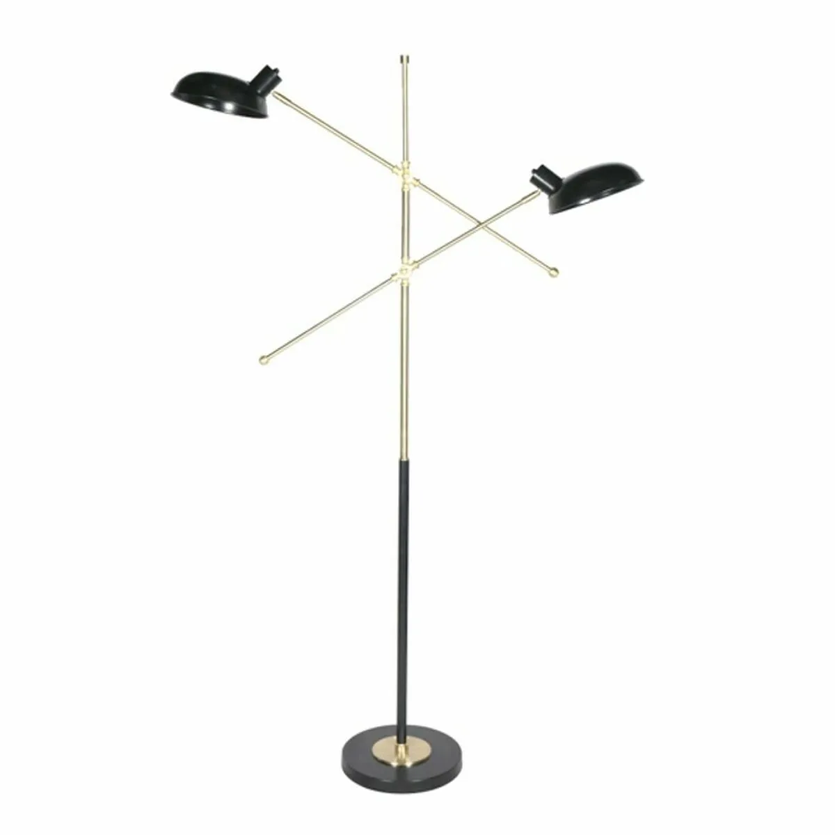 Lampada da Terra DKD Home Decor Nero Dorato Metallo 50 W 220 V 120 x 30 x 174 cm