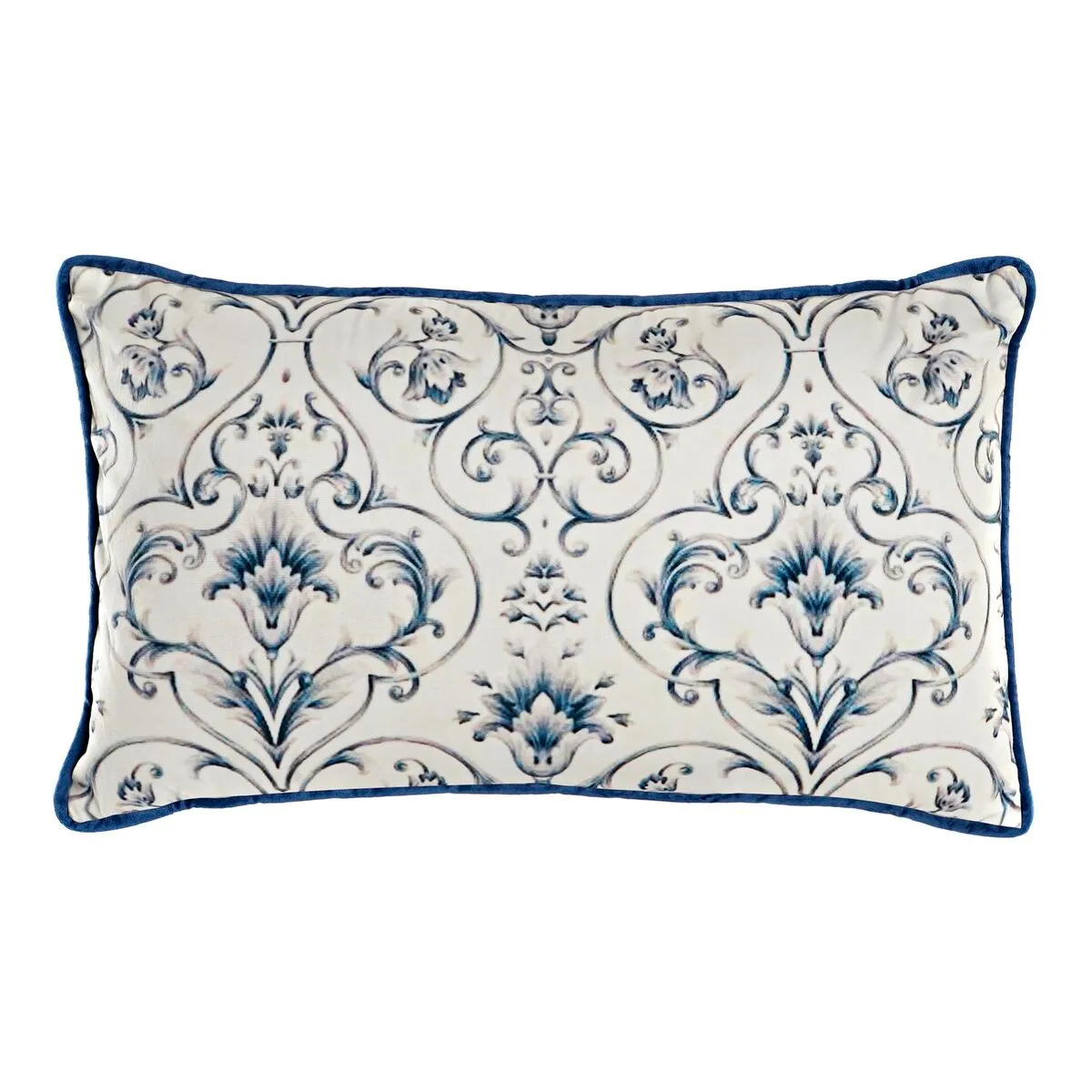 Cuscino DKD Home Decor Azzurro 50 x 10 x 30 cm Fiori