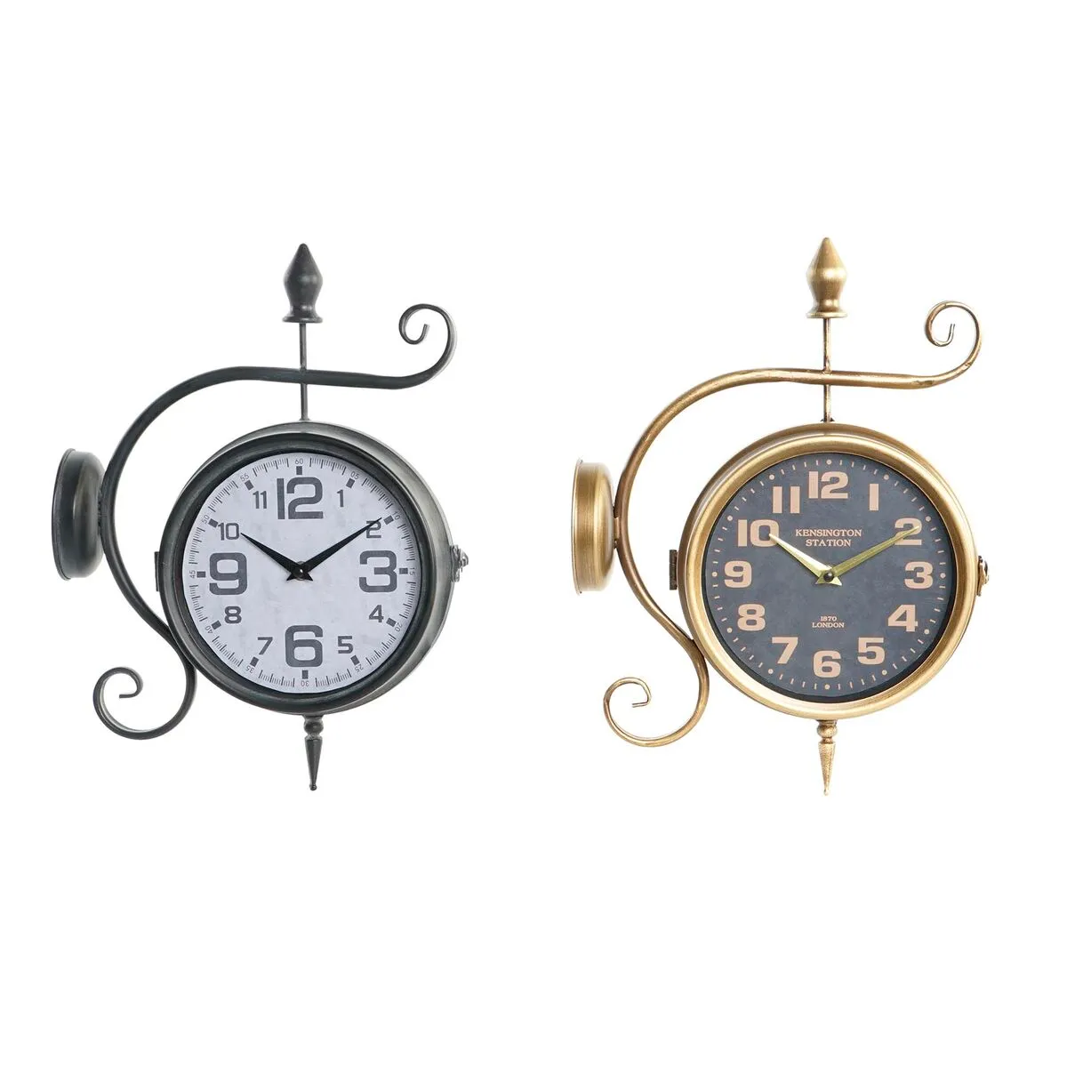 Orologio da Parete DKD Home Decor Stagione 29 x 10 x 39,5 cm Ferro Vintage (2 Unità)