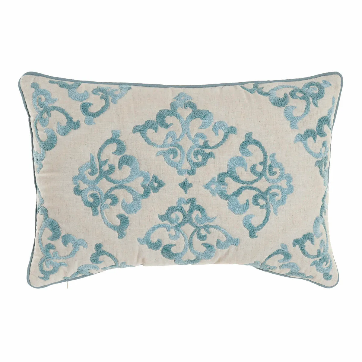 Fodera per cuscino DKD Home Decor 60 x 1 x 40 cm Azzurro Tradizionale