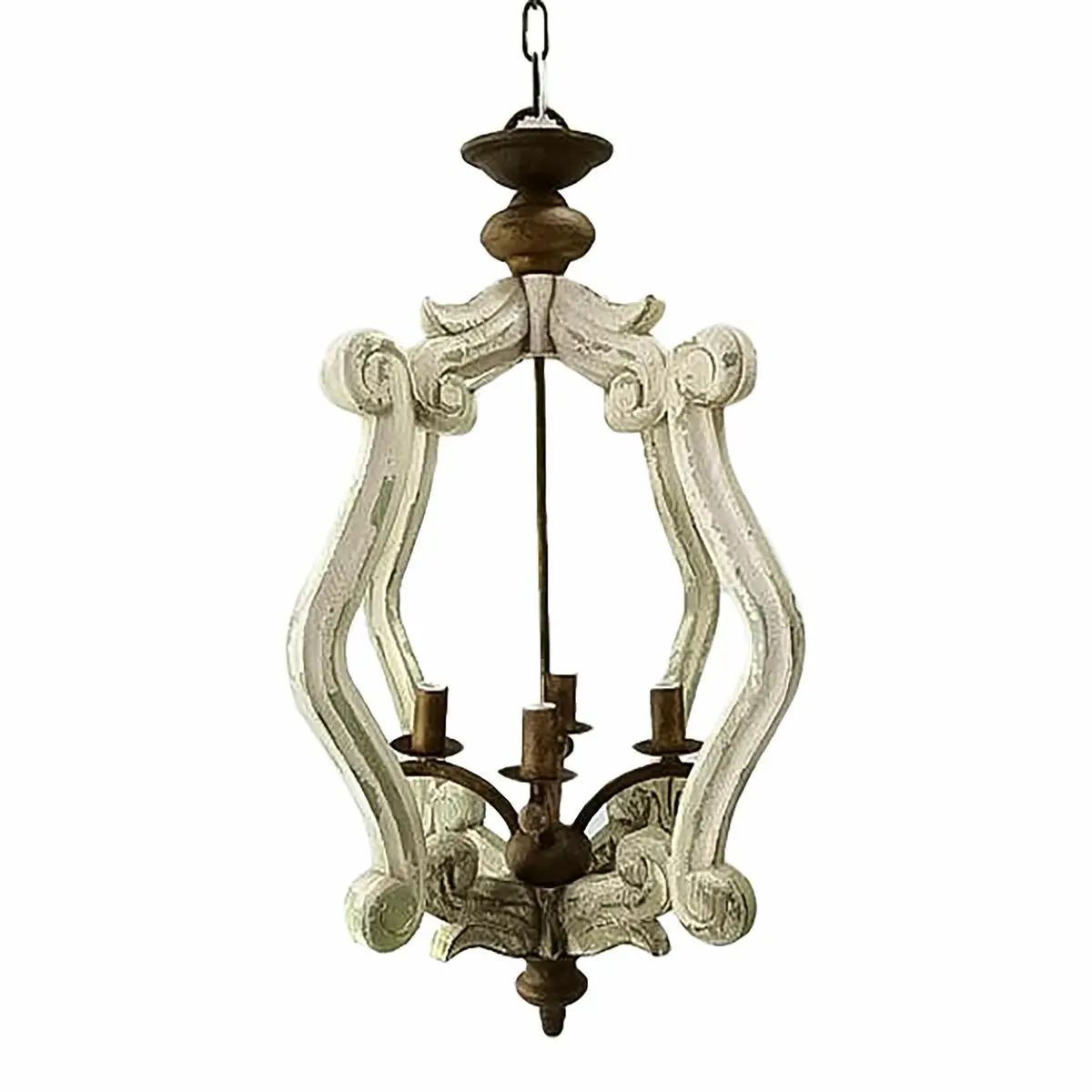 Lampadario DKD Home Decor Metallo Abete Vintage Finitura invecchiata 33 x 33 x 68,5 cm 35 x 36 x 77,5 cm