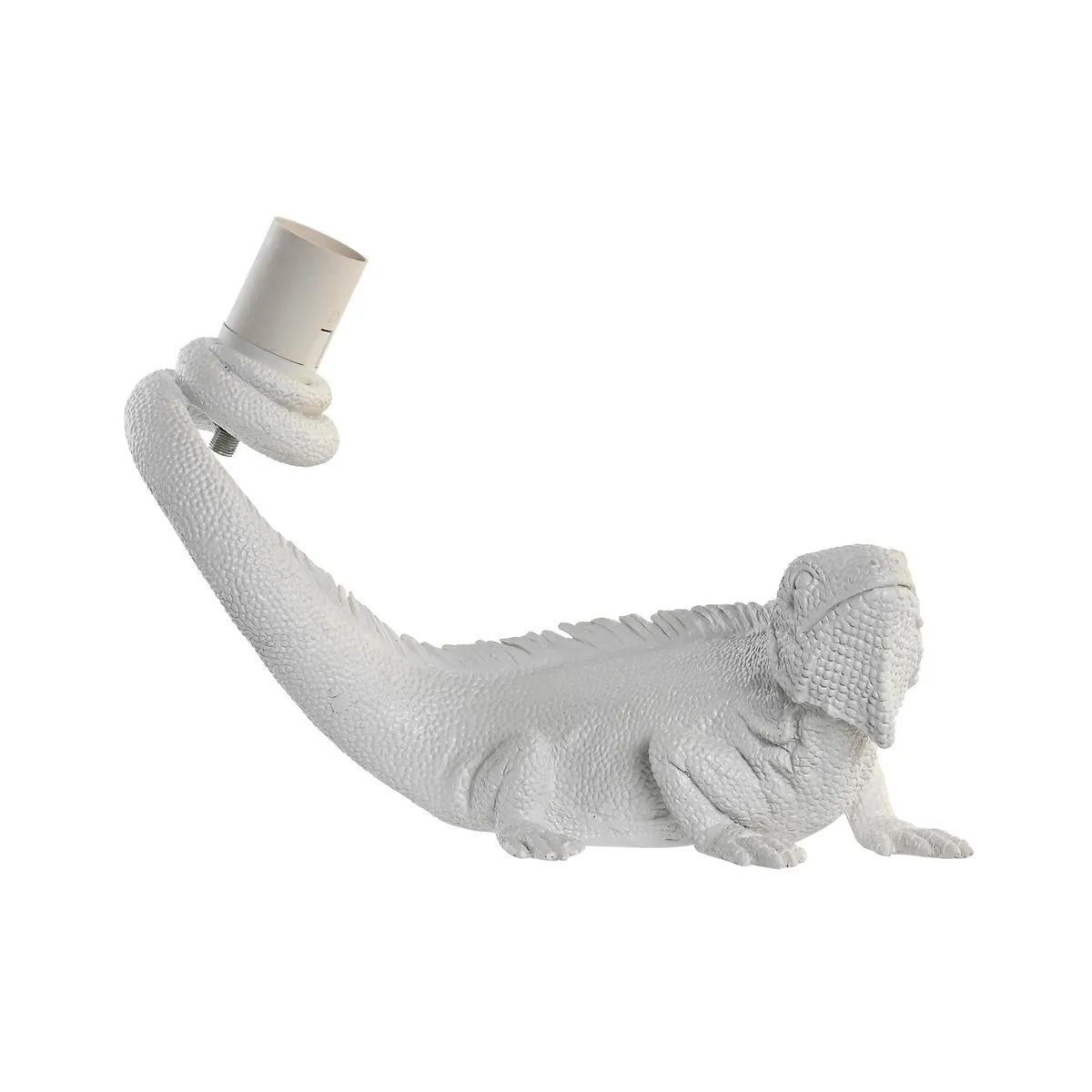 Lampada da Parete DKD Home Decor Bianco Resina 50 W Moderno Iguana Lucertola 220 V 14 x 22 x 31 cm 31 x 14 x 22 cm