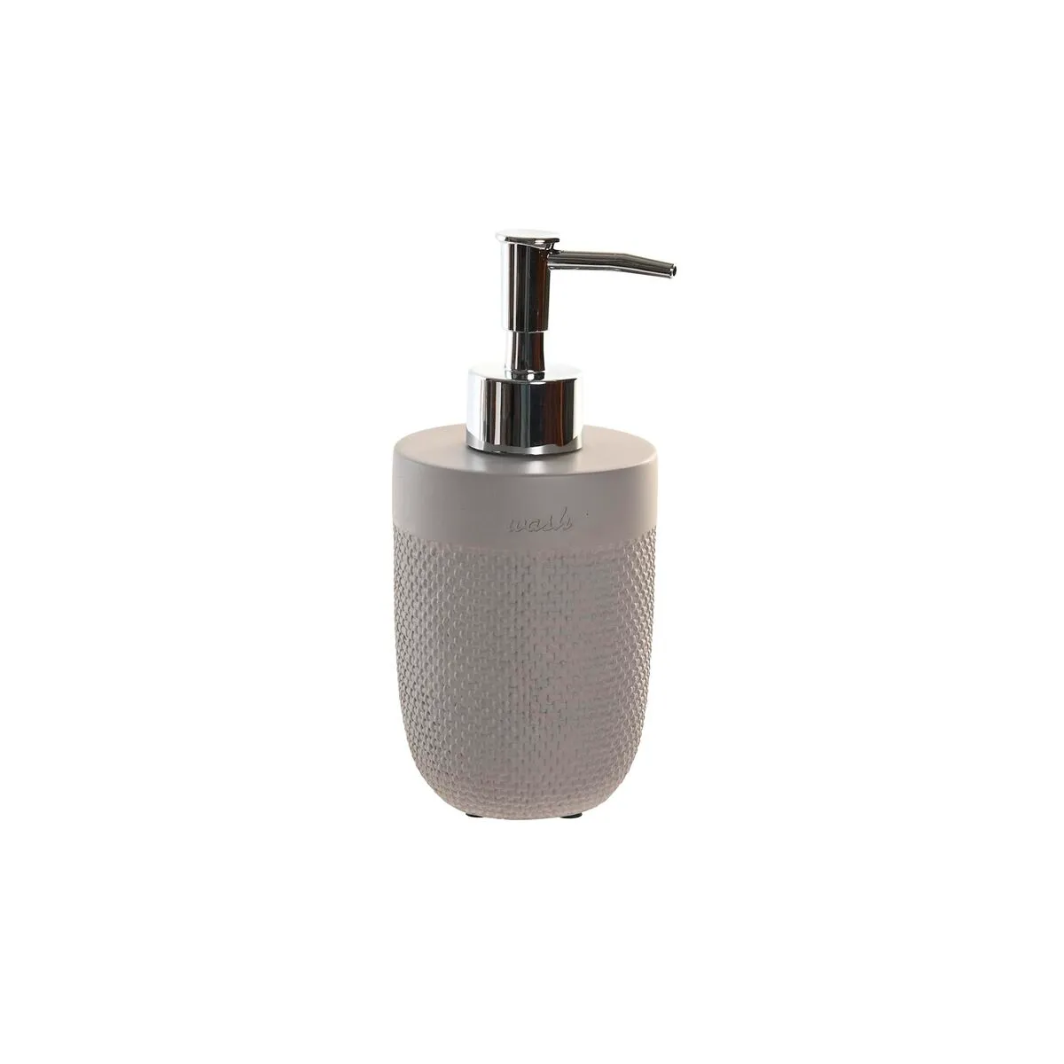 Dispenser di Sapone DKD Home Decor Grigio Cemento polipropilene