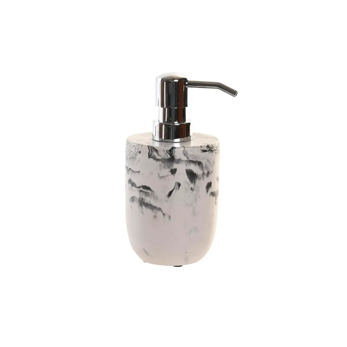 Dispenser di Sapone DKD Home Decor Nero Cemento Bianco