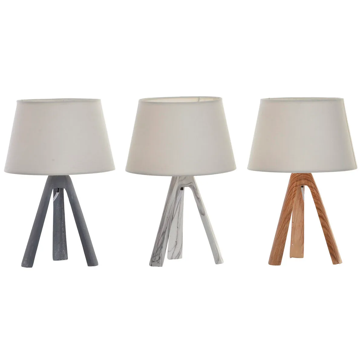 Lampada da tavolo DKD Home Decor Resina 230 V 40 W 20 x 20 x 31 cm 3 Pezzi