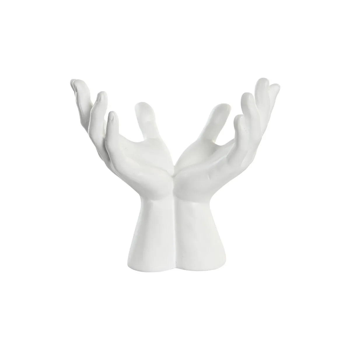 Statua Decorativa DKD Home Decor 25 x 15 x 23 cm Bianco Mani