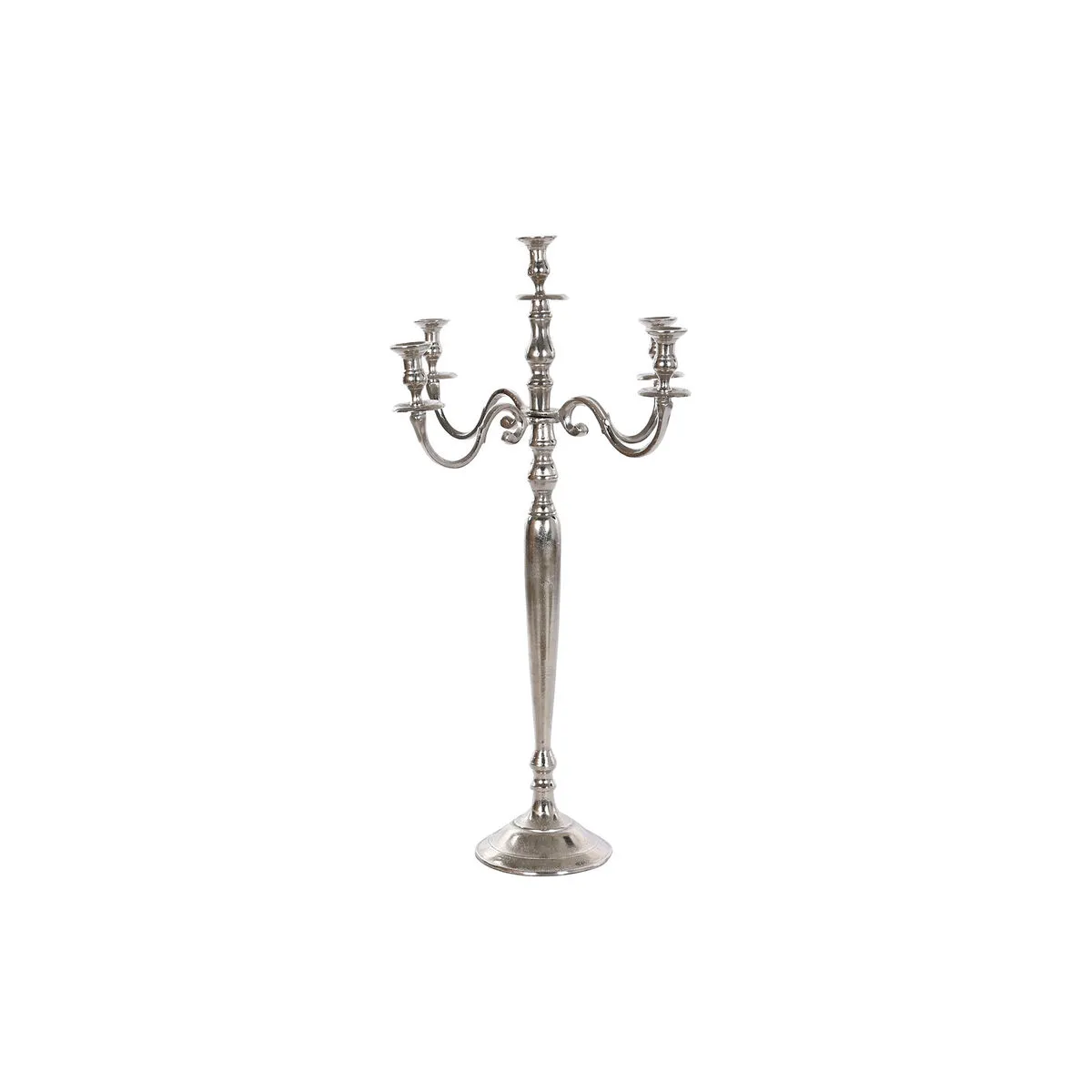 Candelabro DKD Home Decor 56 x 56 x 100 cm Argentato Alluminio