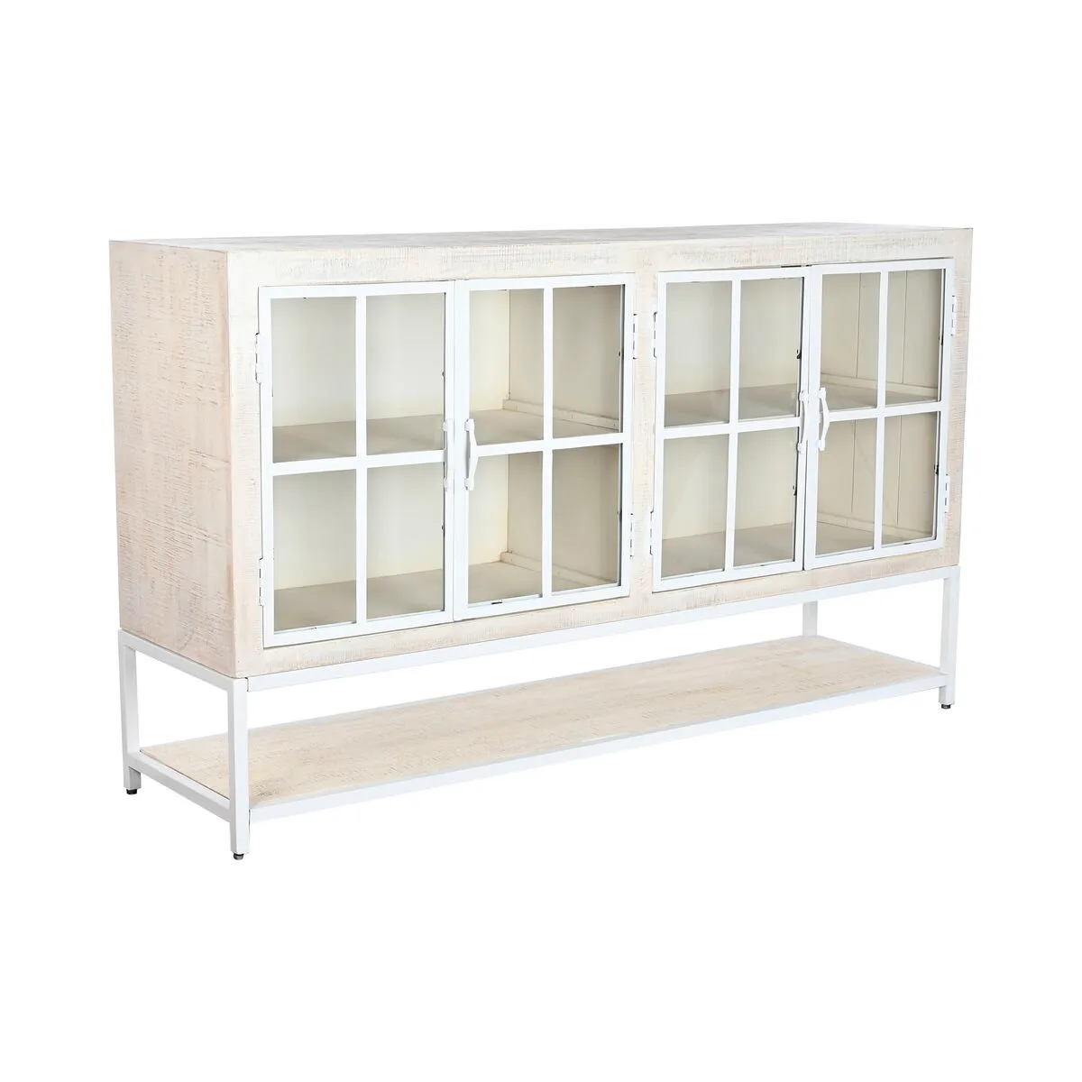 Credenza DKD Home Decor 170 x 45 x 100 cm Metallo Bianco Legno di mango