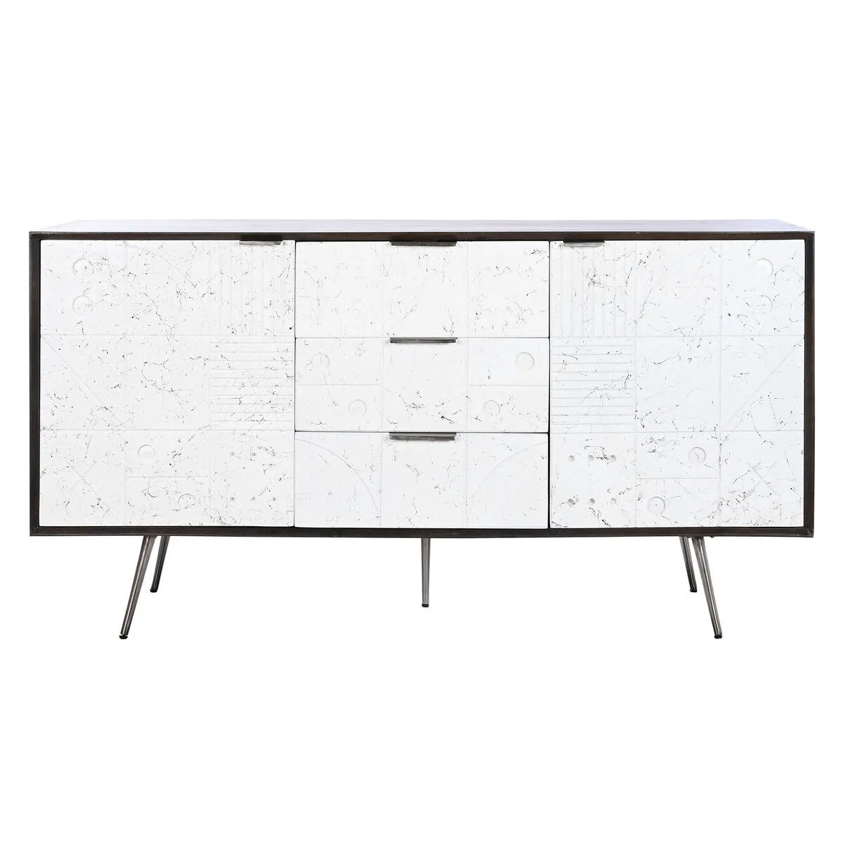 Credenza DKD Home Decor 150 x 43 x 80 cm Bianco Marrone scuro Legno di mango