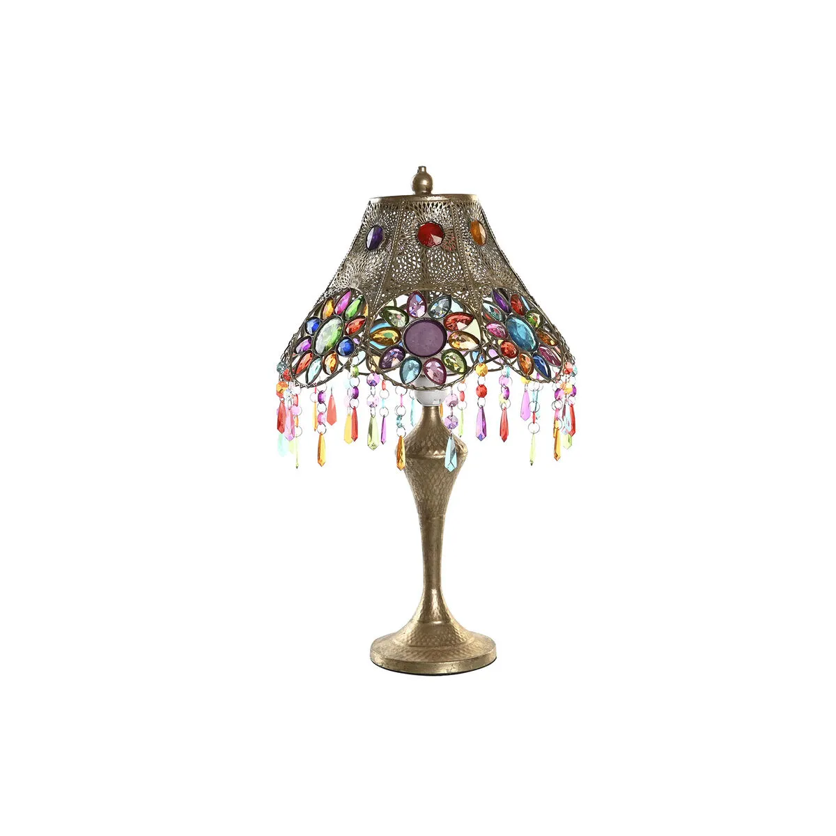 Lampada da tavolo DKD Home Decor 31 x 31 x 52 cm Dorato Metallo Multicolore 220 V 25 W 50 W