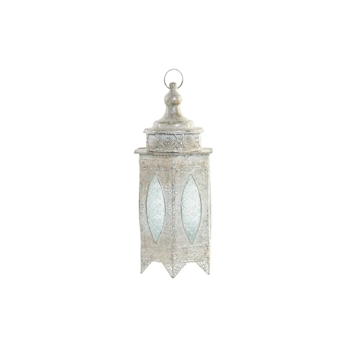 Lampada da tavolo DKD Home Decor 21,5 x 18,5 x 46 cm Cristallo Metallo Bianco