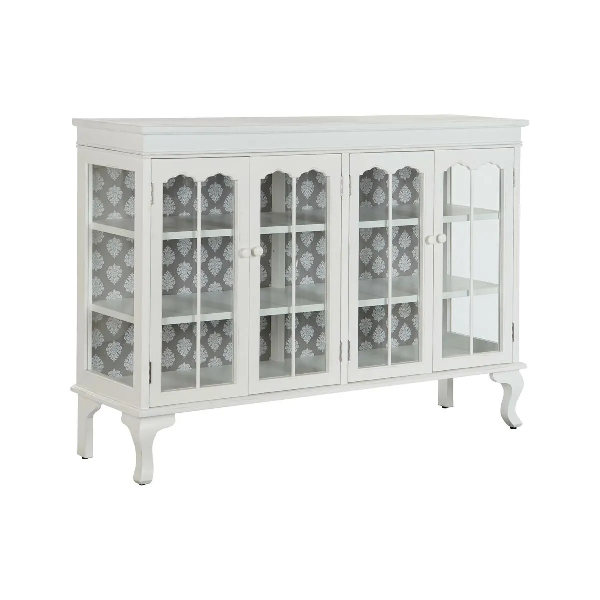 Credenza DKD Home Decor Bianco Cristallo Abete 142,5 x 40,5 x 101,5 cm