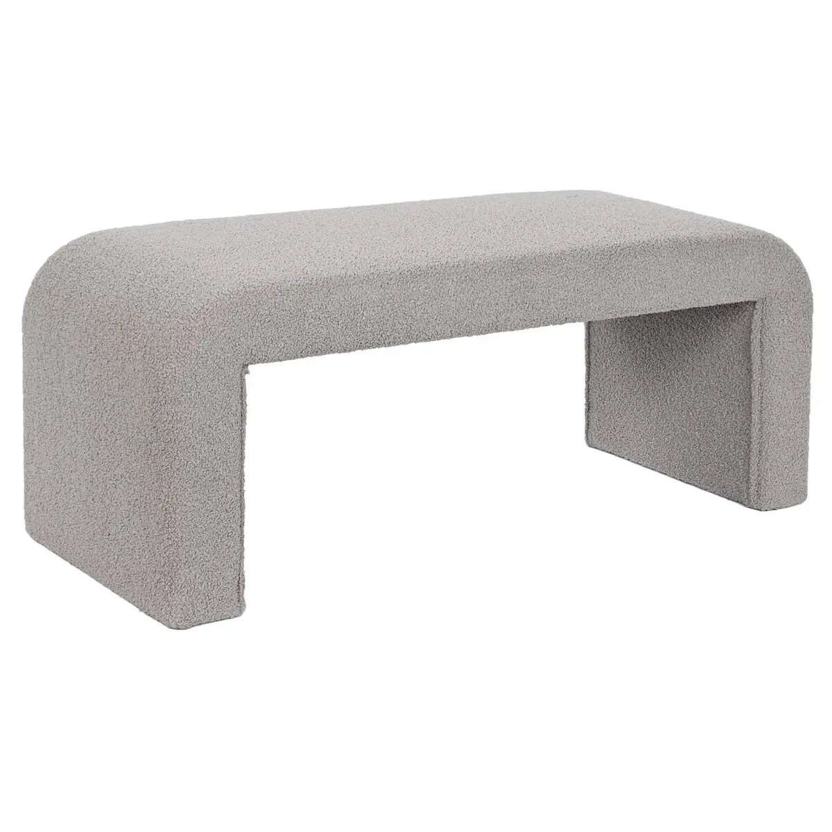 Panca DKD Home Decor Grigio Poliestere 112 x 42 x 46 cm