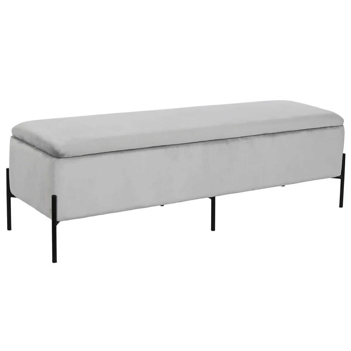 Panca DKD Home Decor Nero Grigio Metallo 140 x 40 x 45 cm