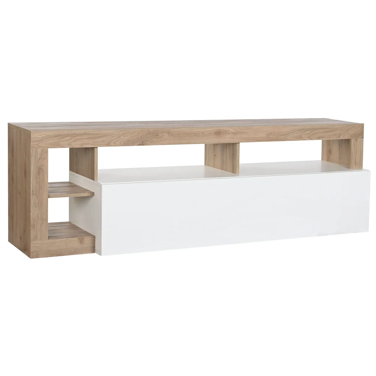 Mobile TV DKD Home Decor Bianco Marrone Metallo Legno MDF 184 x 42 x 58 cm