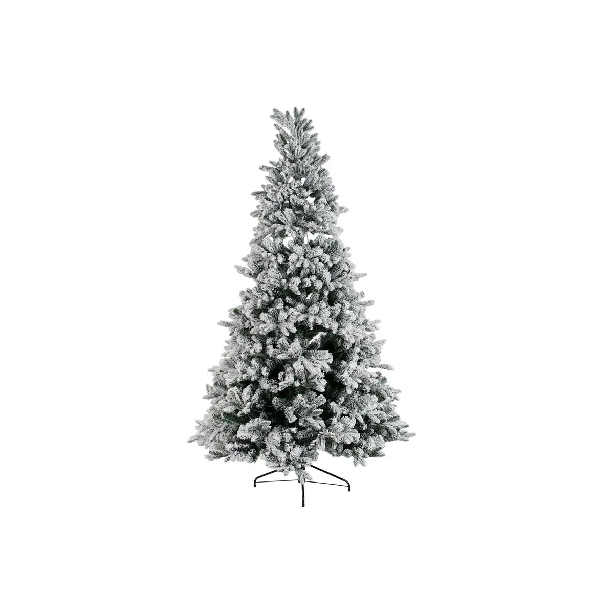 Albero di Natale DKD Home Decor Bianco Verde Polietilene Nevoso 140 x 140 x 210 cm