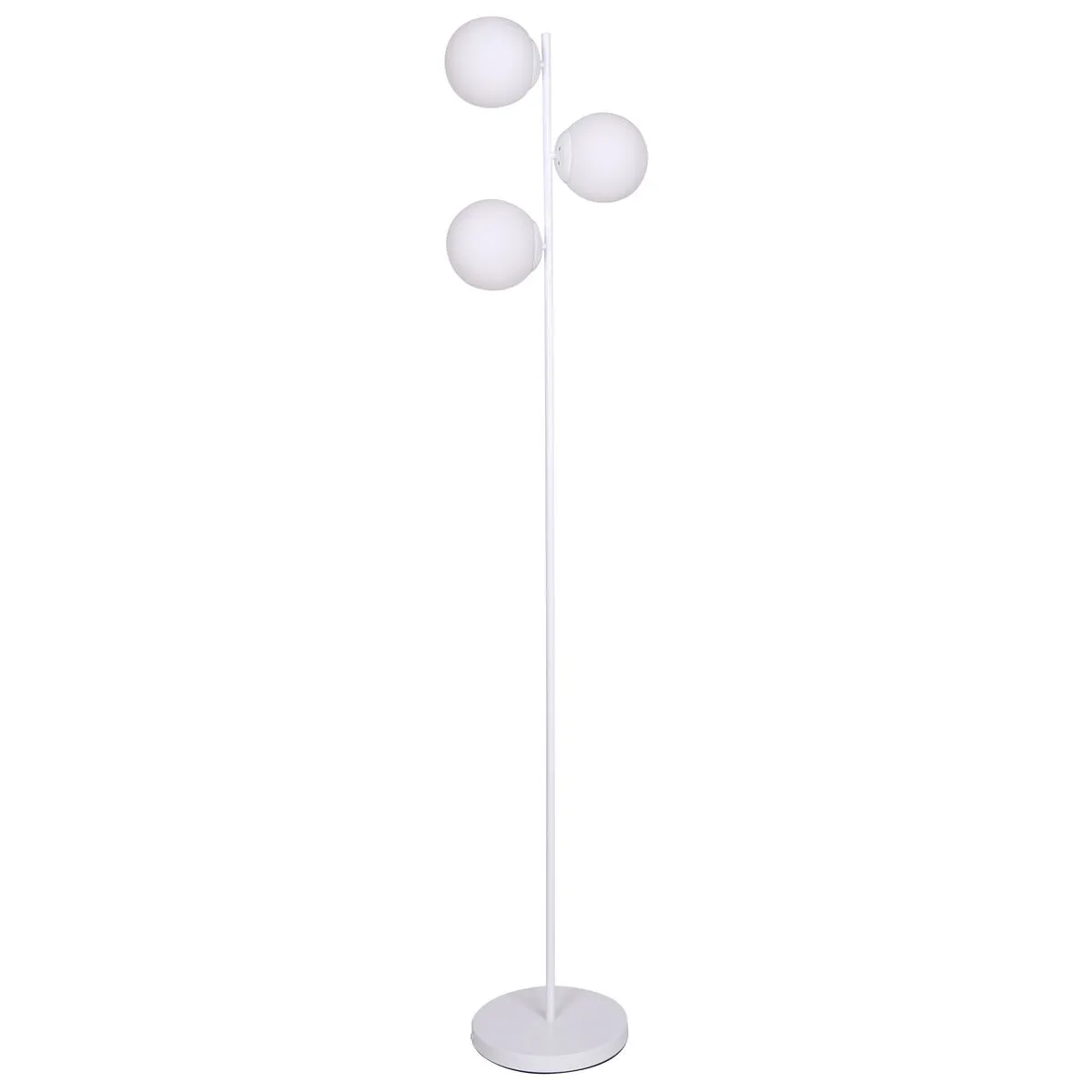 Lampada da Terra DKD Home Decor 35 x 25 x 167 cm Cristallo Metallo Bianco 220 V 50 W