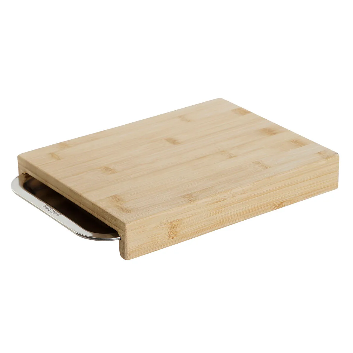 Tagliere DKD Home Decor Naturale Bambù Acciaio inossidabile 28 x 21,5 x 4,2 cm