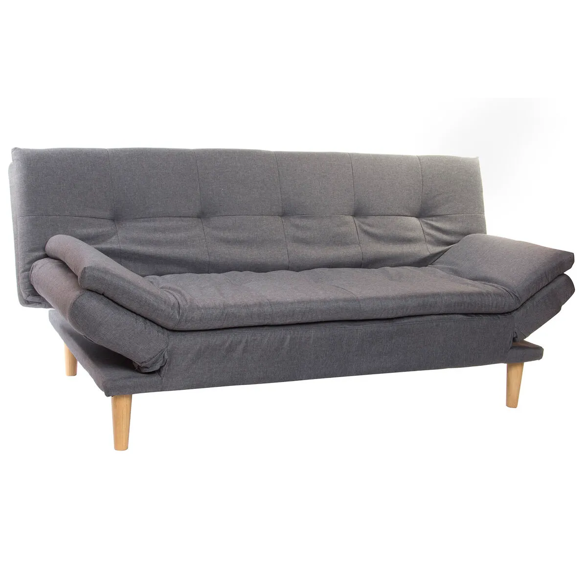 Divano Letto DKD Home Decor Grigio Legno Scandi 180 x 85 x 83 cm