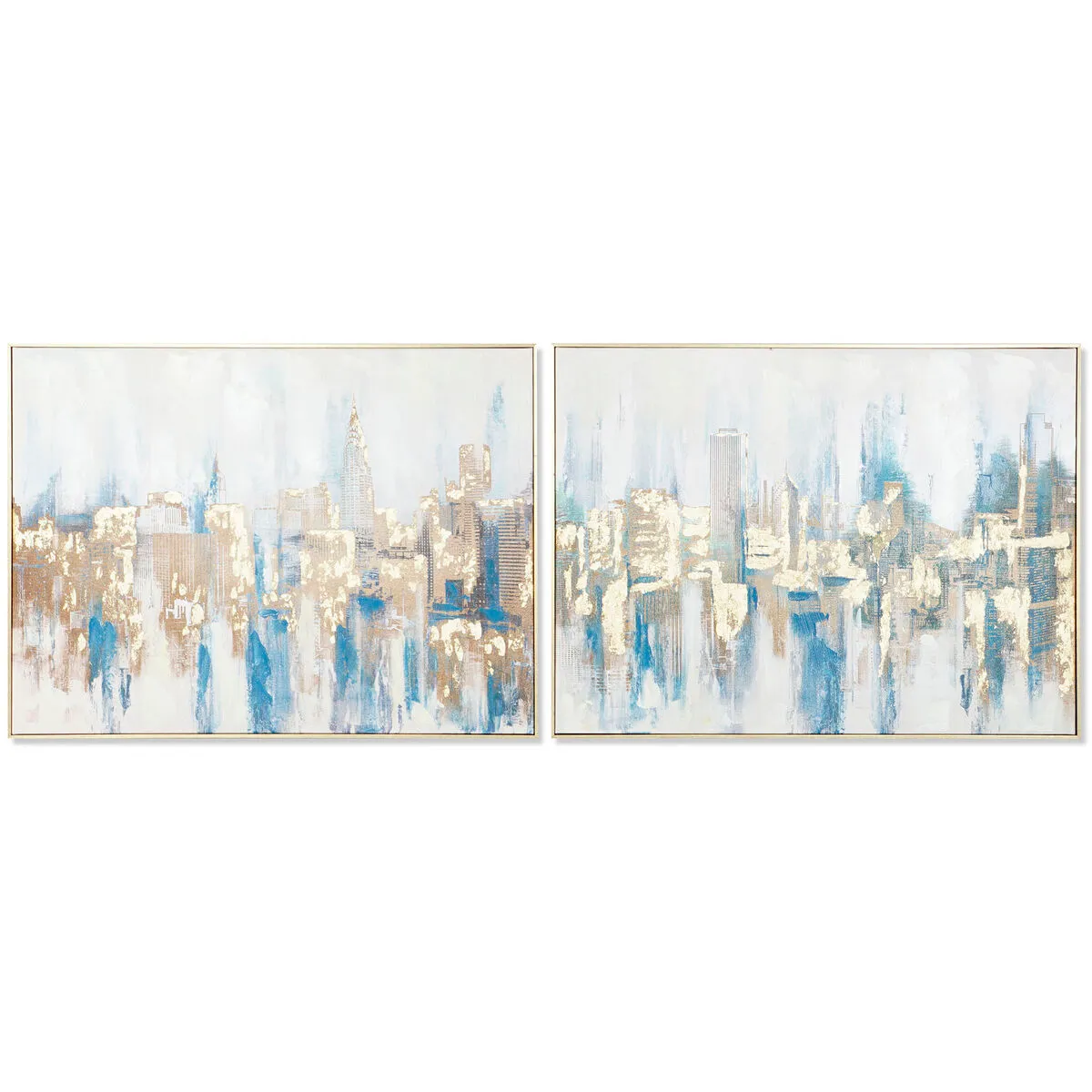 Quadro DKD Home Decor New York Loft 80 x 3,5 x 60 cm (2 Unità)