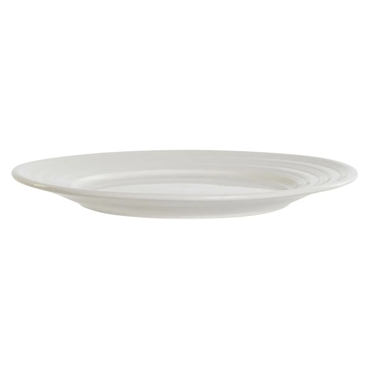 Piatto da pranzo DKD Home Decor Bianco Porcellana 19 x 19 x 2 cm