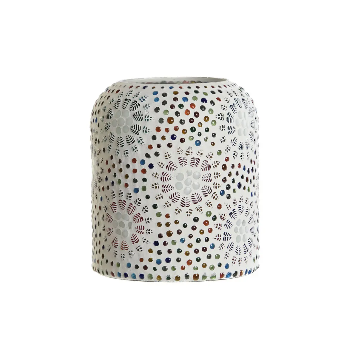 Lampada da tavolo DKD Home Decor Bianco Multicolore Alluminio Cristallo 40 W 220 V 15 x 15 x 18 cm